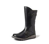 Fly London MES, Botas con hebilla, Mujer, Negro, 41 EU