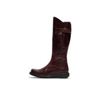 Fly London Mol 2, Botas con cremallera, Mujer, Suela de Color Negro Vino, 42 EU