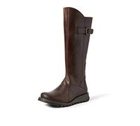 Fly London MOL 2K, Botas con cremallera, Mujer, Dk Brown 004, 35 EU