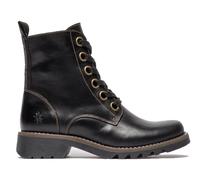 Fly London Mujer Negro RAGI539 Botas Informal Alfombra Cuero con Cordones Ru 3-8