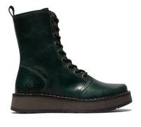 Fly London Mujer Verde RAMI043 Botas Cuero Casual Cordones Tobillo Talla UK 3-8