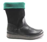 Fly London Rula083fly, Bota a la Altura de la Pantorrilla Mujer, Verde y Negro, 36 EU