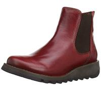 Fly London Salv, Botas Chelsea para Mujer, Rojo, 35 EU