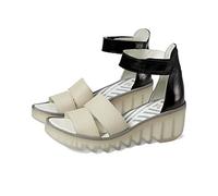 Fly London Sandalias Bono290fly para mujer, Negro nube, 41 EU