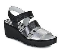 Fly London BEXY575FLY, Sandalias Mujer, Silver/Graphite/Black, 41 EU