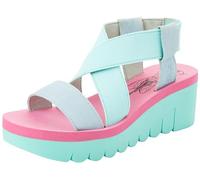 Fly London Sandalias Yabi922fly para mujer, Azul cielo, menta y lila, 5 UK