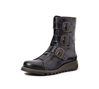Fly London Scop110fly Botas Estilo Motero Mujer, Negro Black 000, 39 EU
