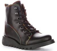 Fly London Sore813fly, Botas Cortas al Tobillo Mujer, Negro Rojo Rainbow St, 36 EU
