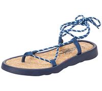 Fly London Women's Tace874fly Flat Sandal, Blue, 41 EU