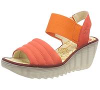 Fly London Women's Yiko414fly Sandal, Rojo diablo, 36 EU