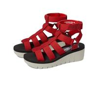 Fly London Women's Yufi032fly Sandal, Lipstick Red Red, 9 UK