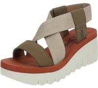 Fly London YABI922FLY, Sandalias Mujer, Military/Beige/Brick, 38 EU
