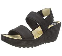 Fly London Yaco416flySandalia para mujer, Black, 36 EU