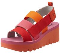Fly London YERE847FLY, Sandalia Mujer, Red Orange Rose, 36.5 EU