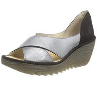 Fly London Yoma307fly, Sandalias Mujer, Gris Negro, 40 EU