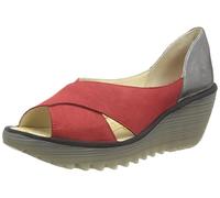 Fly London Yoma307fly, Sandalias Mujer, Lápiz Labial Rojo Grafito, 40 EU