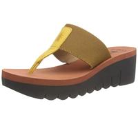 Fly London YOMU725FLY, Sandalia Mujer, Bumblebee Camel Brick, 36.5 EU