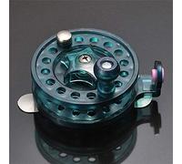 Fly Pesca Carrete,Carrete Spinning Pesca en el Hielo Horizontal Bobina Eder Cebo Invierno Varilla Carrete plástico Pescado Mano Accesorios de Rod