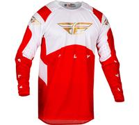 Fly Racing Evolution 2024 Maillot de motocross rojo/blanco, blanco-rojo, tamaño M para Hombres