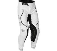 Fly Racing Evolution DST Flash L.E., pantalones textiles 36 male Blanco/Plata/Negro