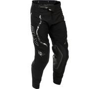 Fly Racing Evolution DST Spark Special Edition, pantalones texti 36 male Negro/Plata