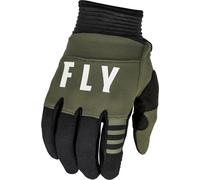 Fly Racing F-16 2023 Guantes de motocross, negro-verde, tamaño L para Hombres
