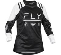 Fly Racing F-16 2024 Maillot de motocross para mujer, negro-blanco, tamaño 2XL