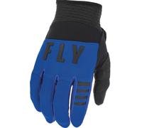 Fly Racing F-16 Guantes de motocross, negro-azul, tamaño L para Hombres