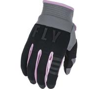 Fly Racing F-16 Guantes de motocross, negro-rosa, tamaño L para Hombres
