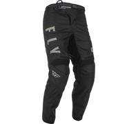 Fly Racing F-16 Pantalones de motocross, negro-gris, tamaño 30 para Hombres