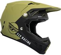 Fly Racing Formula CC Centrum Casco de motocross, negro-blanco-verde, tamaño 2XL para Hombres