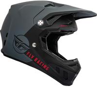Fly Racing Formula CC Centrum Casco de motocross, negro-gris, tamaño L para Hombres