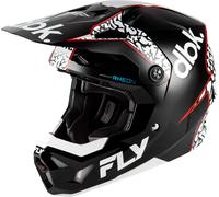 Fly Racing Formula CP DBK Special Edition, casco de motocross L female Negro/Blanco/Rojo