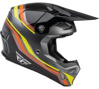 Fly Racing Formula CP S.E Speeder Casco de motocross, negro-rojo-amarillo, tamaño XL para Hombres