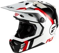 Fly Racing Formula CP Seal, casco de motocross M female Blanco/Rojo/Gris Claro/Negro
