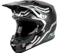 Fly Racing Formula S Carbon Byte, casco de motocross L female Carbono/Gris/Negro/Plata