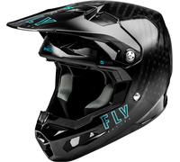 Fly Racing Formula S Carbon Solid, casco de motocross L female Carbono/Negro