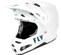 Fly Racing Formula S Carbon Solid, casco de motocross XL female Blanco
