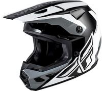 Fly Racing Kinetic Crest, casco de motocross M female Negro/Gris/Blanco