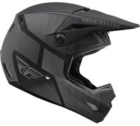 Fly Racing Kinetic Drift, casco de cross para niños YM male Mate Negro/Gris Oscuro