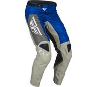 Fly Racing Kinetic Jet, pantalones textiles 30 male Azul/Gris/Blanco