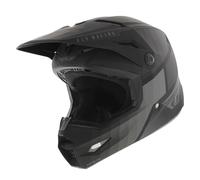 Fly Racing Kinetic Drift Youth Casco de motocross, negro-gris, tamaño M