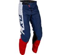 FLY Racing Pantalones Kinetic - Rojo/Blanco/Azul, blanco