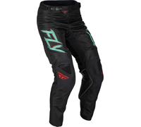 Fly Racing Kinetic S.E. Rave, pantalones textiles 30 male Negro/Mint/Rojo