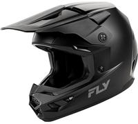 Fly Racing Kinetic Solid, casco motocross juvenil YM male Negro Mate