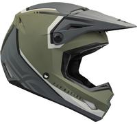Fly Racing Kinetic Vision, casco cruzado M male Mate Oliva/Gris/Gris Claro