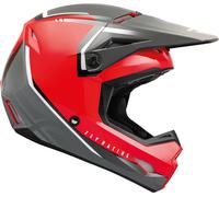 Fly Racing Kinetic Vision Youth Casco de motocross, gris-plata, tamaño M