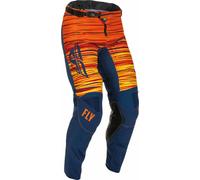 Fly Racing Kinetic Wave Pantalones de motocross, azul-naranja, tamaño 32 para Hombres