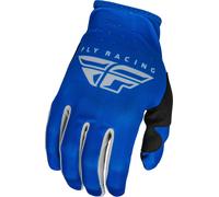 Fly Racing Lite 2023 Guantes de motocross, gris-azul, tamaño 3XL para Hombres