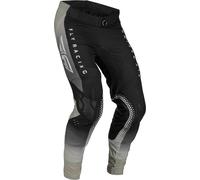Fly Racing Lite, pantalones textiles 32 male Negro/Gris Oscuro/Gris